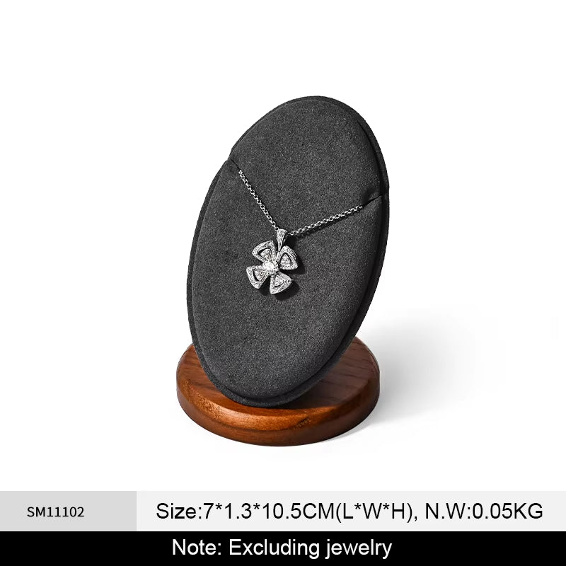 Gray Wooden Jewelry Display Stand