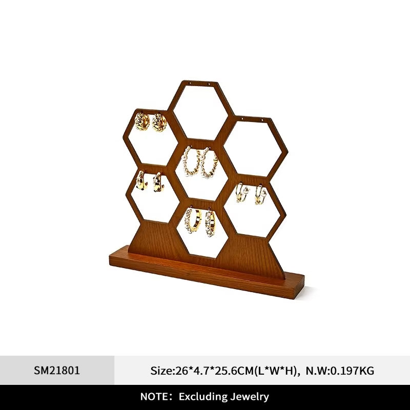 Wooden Jewelry Display Stand
