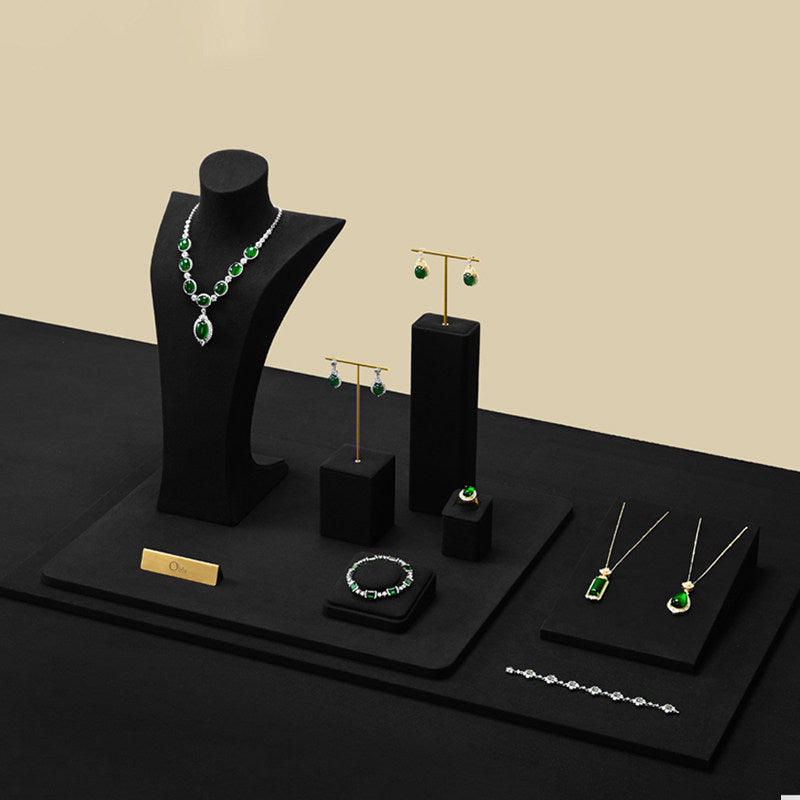 Black Jewelry Display Set