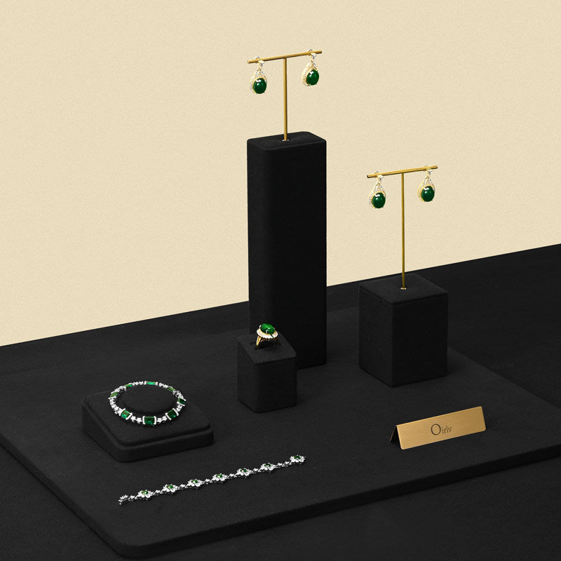 Black Jewelry Display Set