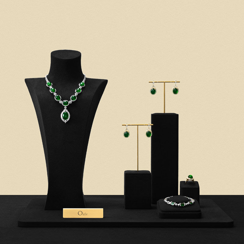 Black Jewelry Display Set