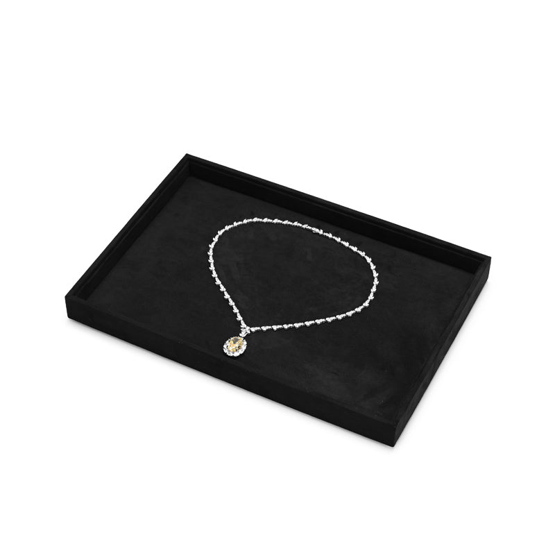 Black Microfiber Jewelry Display Tray