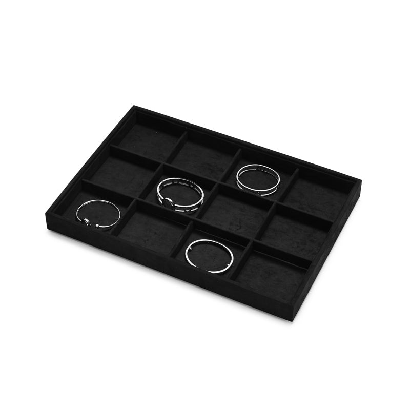 Black Microfiber Jewelry Display Tray