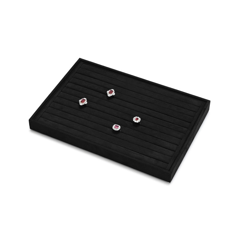 Black Microfiber Jewelry Display Tray