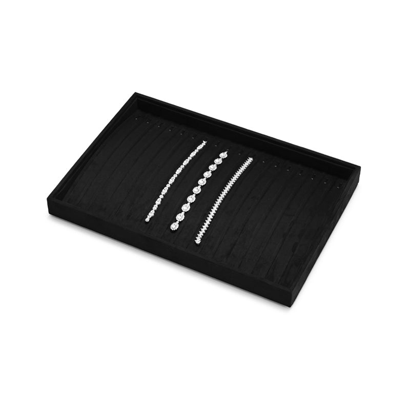 Black Microfiber Jewelry Display Tray