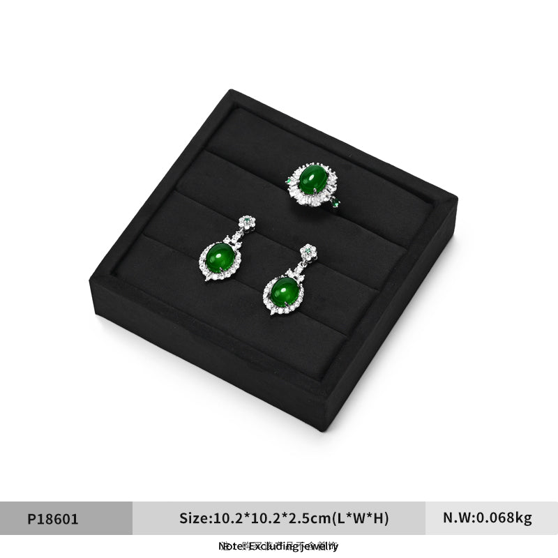 Black Velvet Jewelry Display Tray