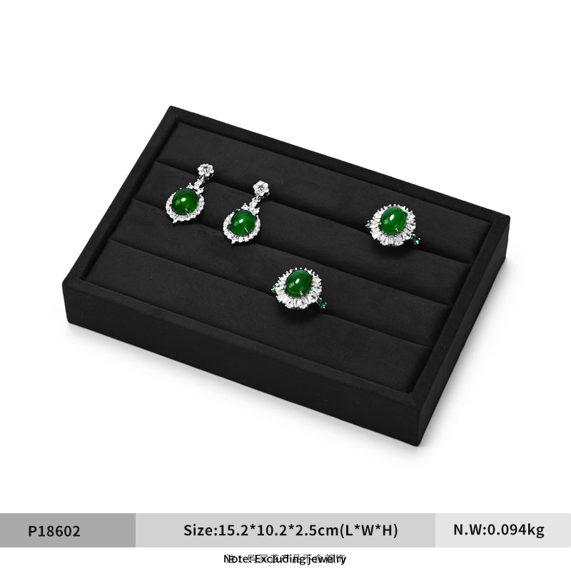 Black Velvet Jewelry Display Tray