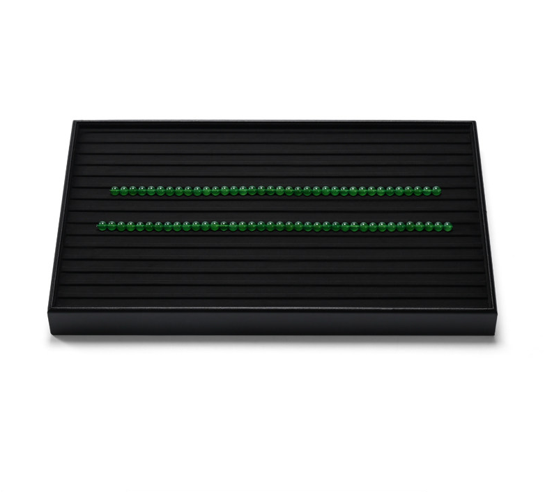 Black PU Leather Jewelry Display Tray