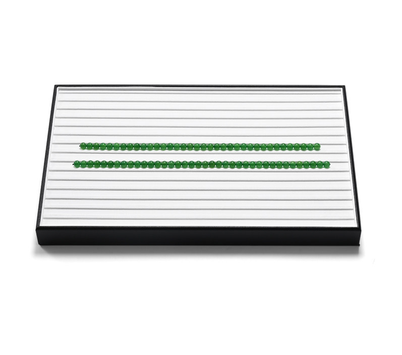 Black PU Leather Jewelry Display Tray