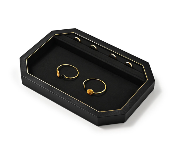 PU Leather Jewelry Display Tray