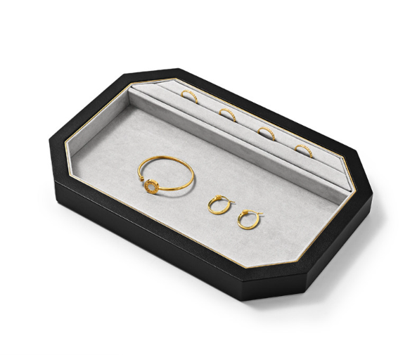 PU Leather Jewelry Display Tray