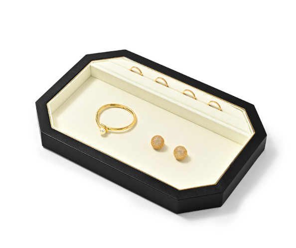 PU Leather Jewelry Display Tray