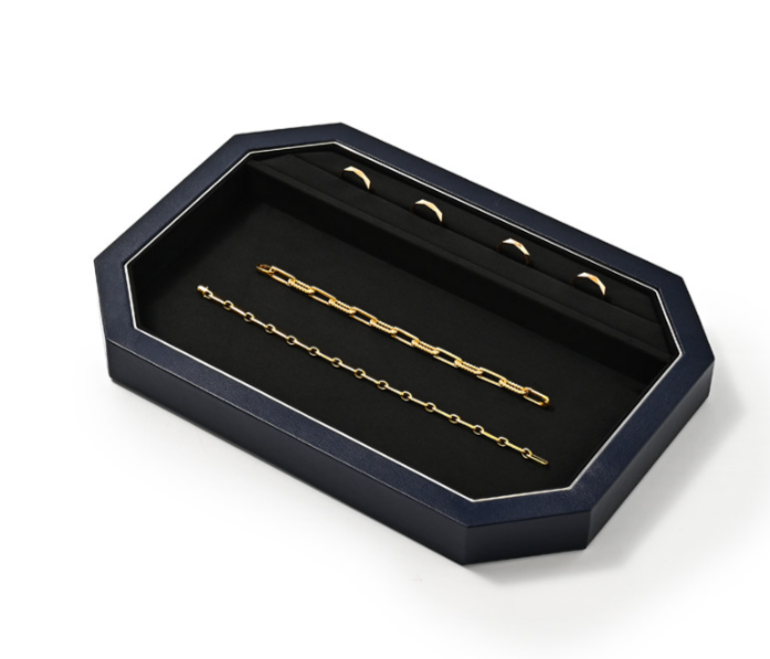 PU Leather Jewelry Display Tray
