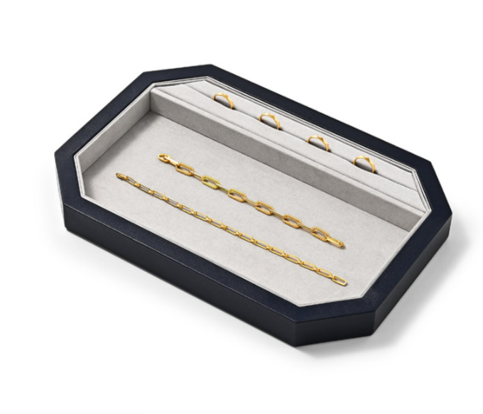 PU Leather Jewelry Display Tray