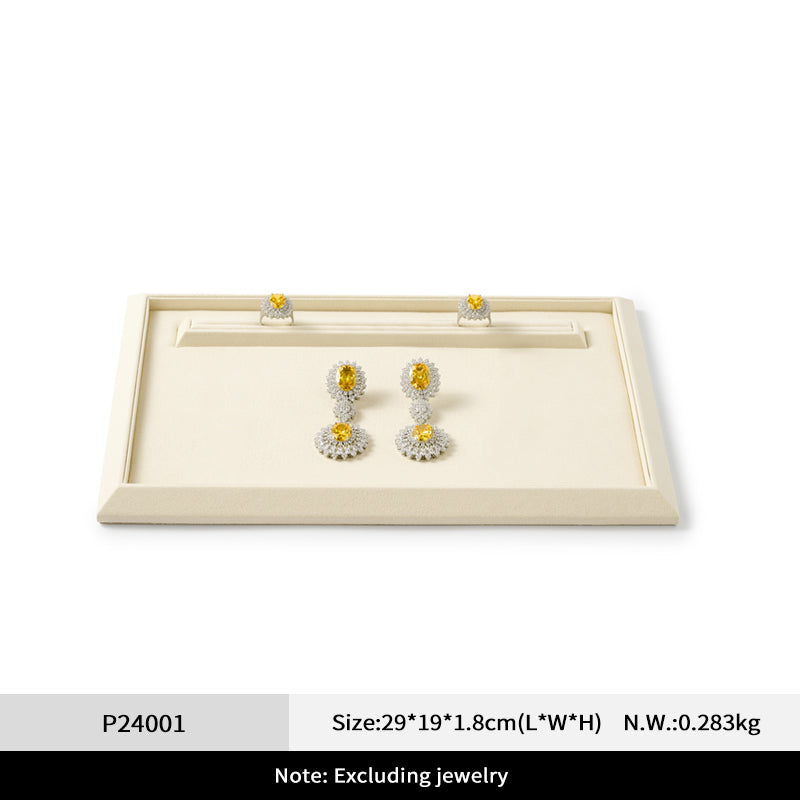 PU Leather Microfiber Jewelry Tray