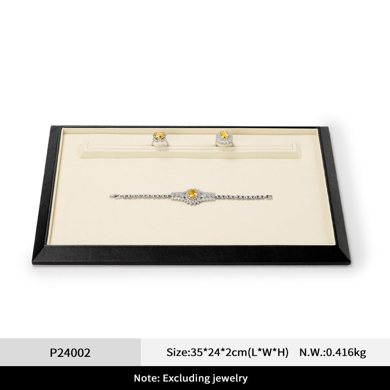 PU Leather Microfiber Jewelry Tray