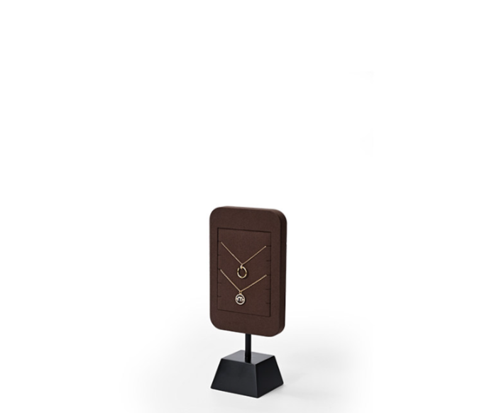 Microfiber Metal Jewelry Display Stand
