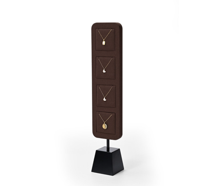 Microfiber Metal Jewelry Display Stand