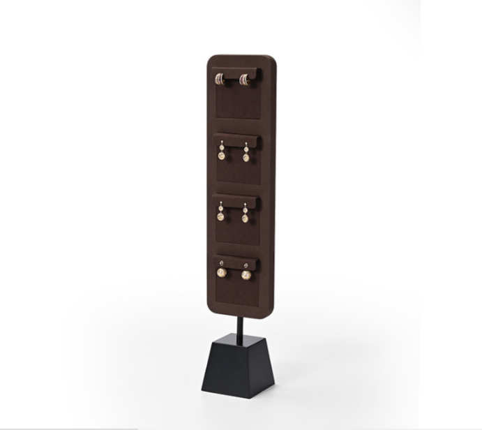 Microfiber Metal Jewelry Display Stand