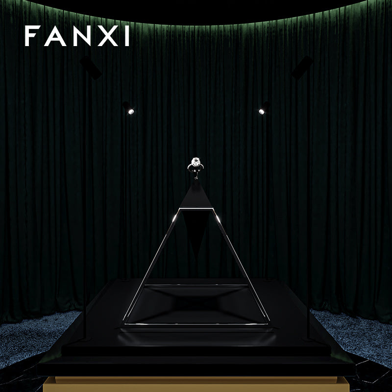 Black Microfiber Watch Display Stand