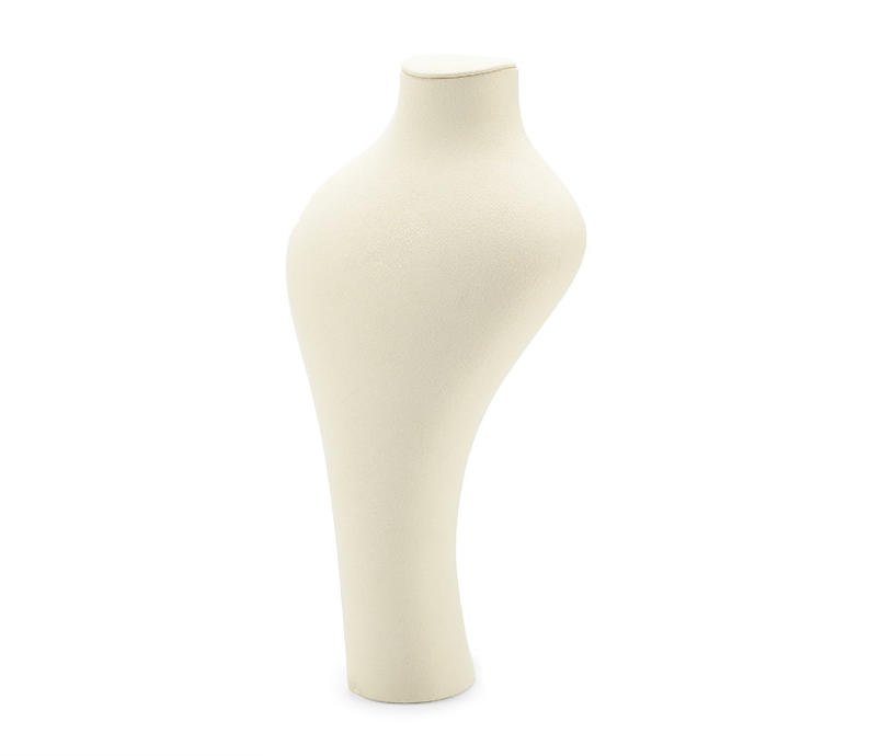 Beige Microfiber Jewelry Display Set