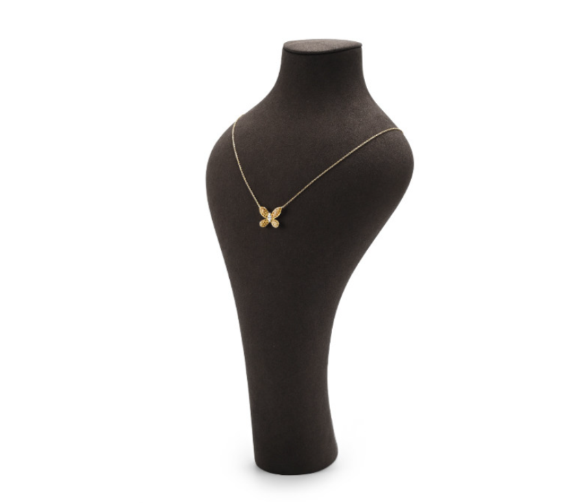 Coffee Microfiber Jewelry Display Set