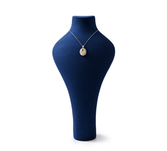 Blue Microfiber Jewelry Display Set