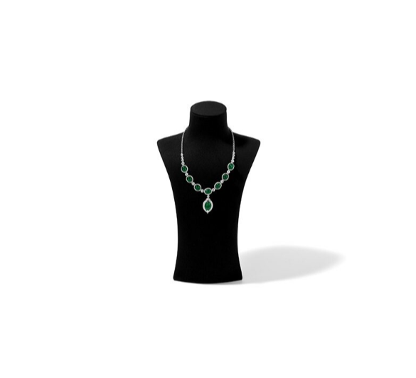 Microfiber Jewelry Display Bust
