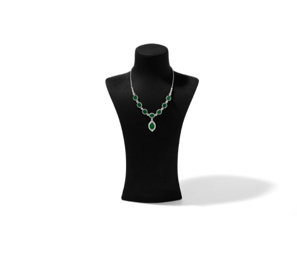 Microfiber Jewelry Display Bust