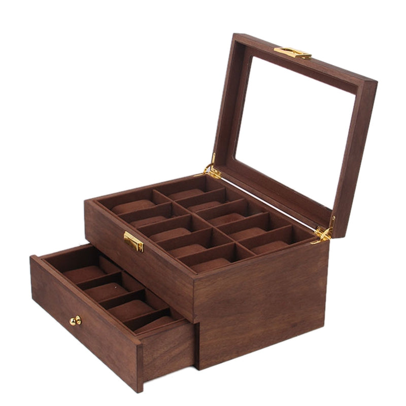 Retro solid wood watch box — view 2