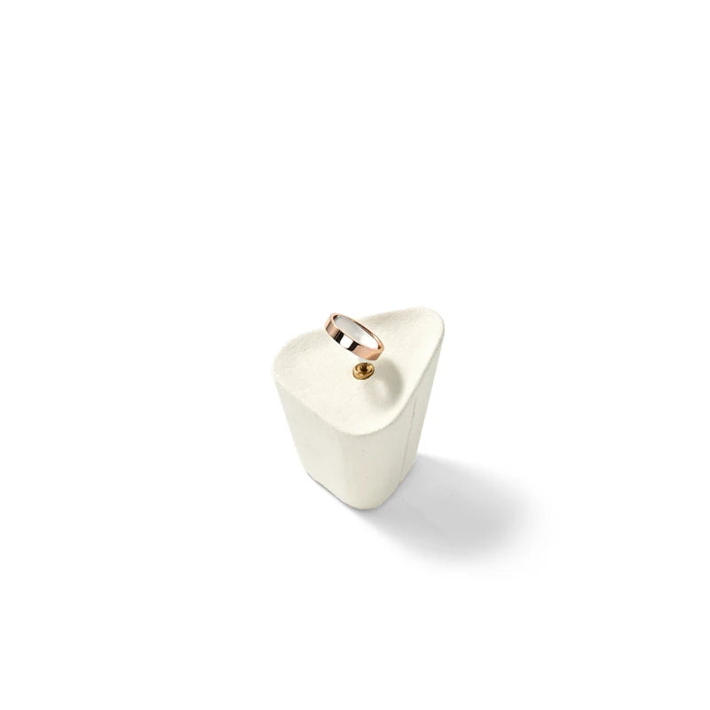 Beige Microfiber Jewelry Display Set