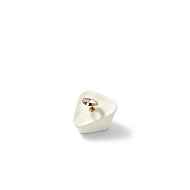 Beige Microfiber Jewelry Display Set