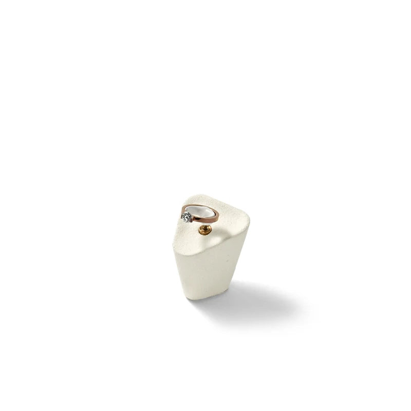 Beige Microfiber Jewelry Display Set