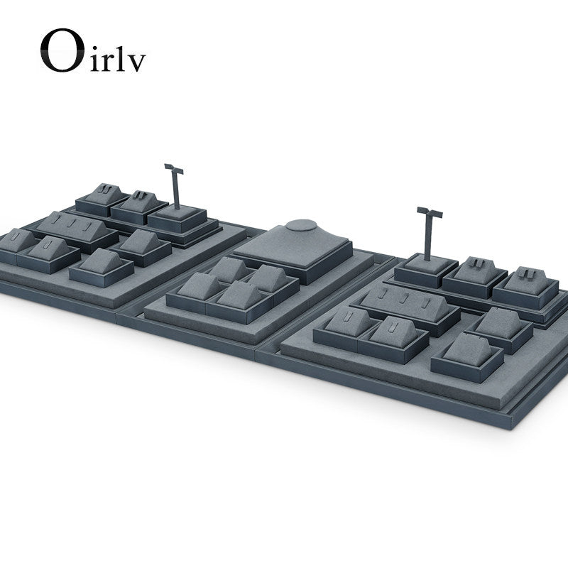 Gray Jewelry Display Set