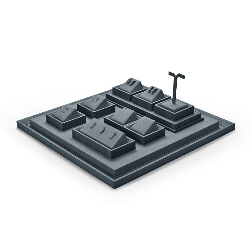 Gray Jewelry Display Set