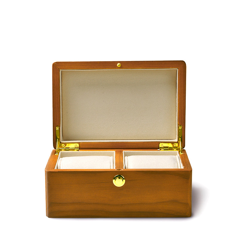 Wooden Double Watch Case
