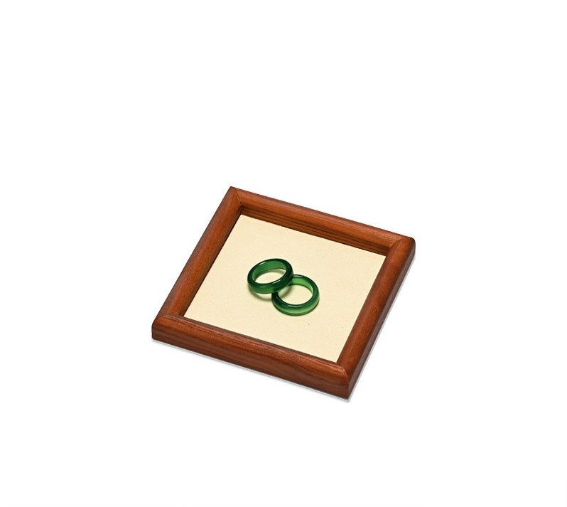 Gray Wooden Jewelry Display Tray