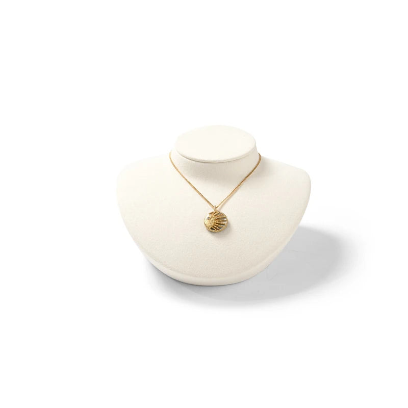 Beige Microfiber Jewelry Display Set