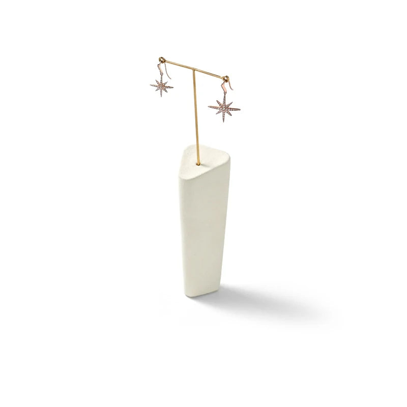 Beige Microfiber Jewelry Display Set
