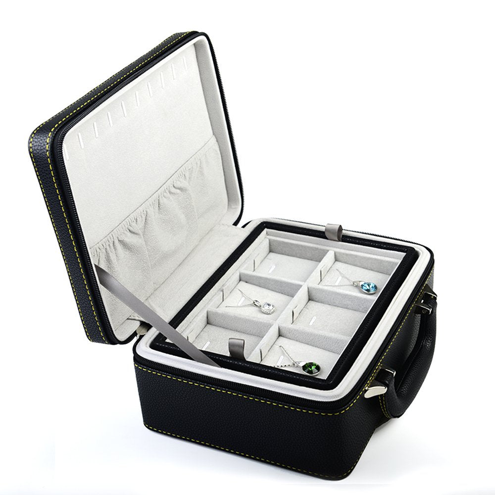 Leather Travel Jewelry Case