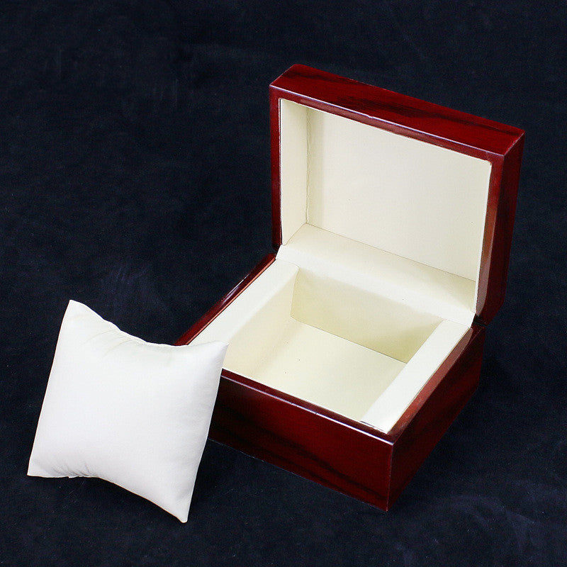 Solid wood watch and jewelry gift box — view 2