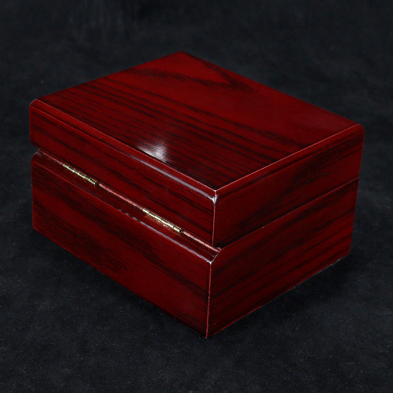 Solid wood watch and jewelry gift box — view 3