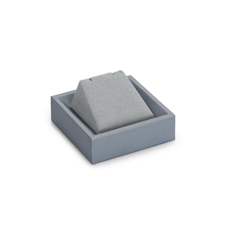 Gray Microfiber Jewelry Display Set