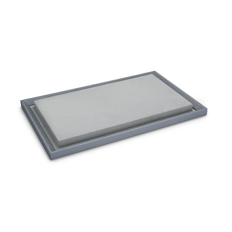 Gray Microfiber Jewelry Display Set