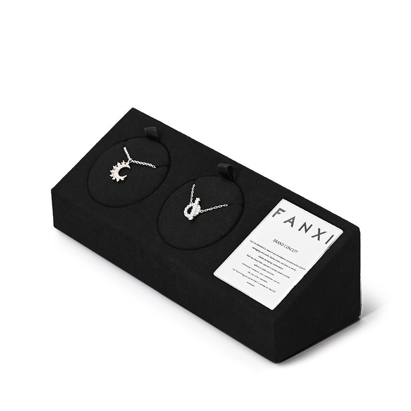 Black Microfiber Jewelry Display Set