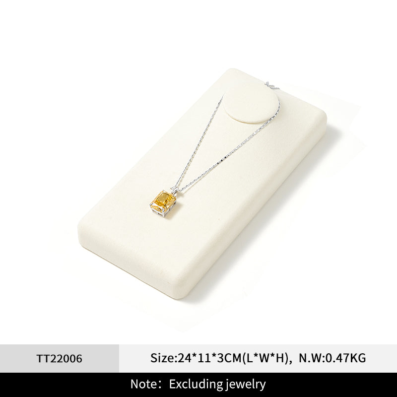 Beige Microfiber Jewelry Tray