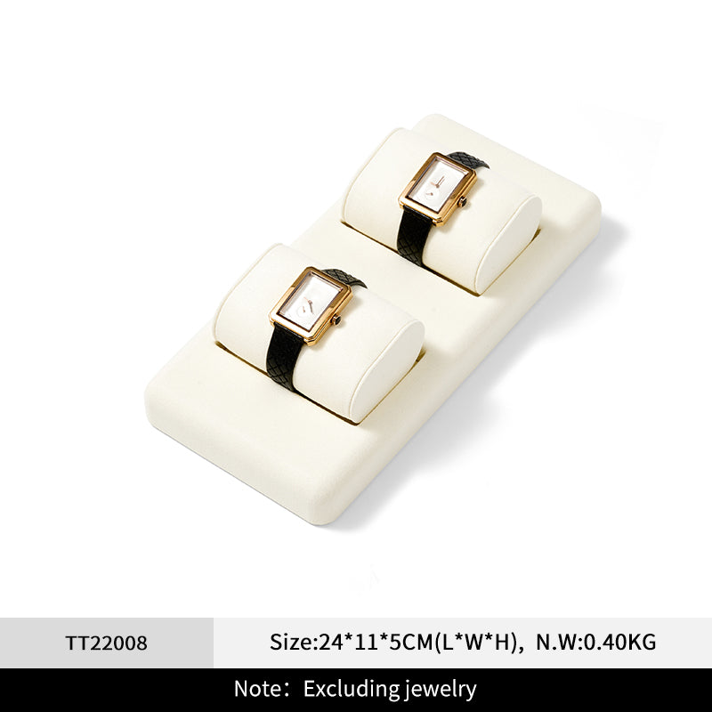 Beige Microfiber Jewelry Tray