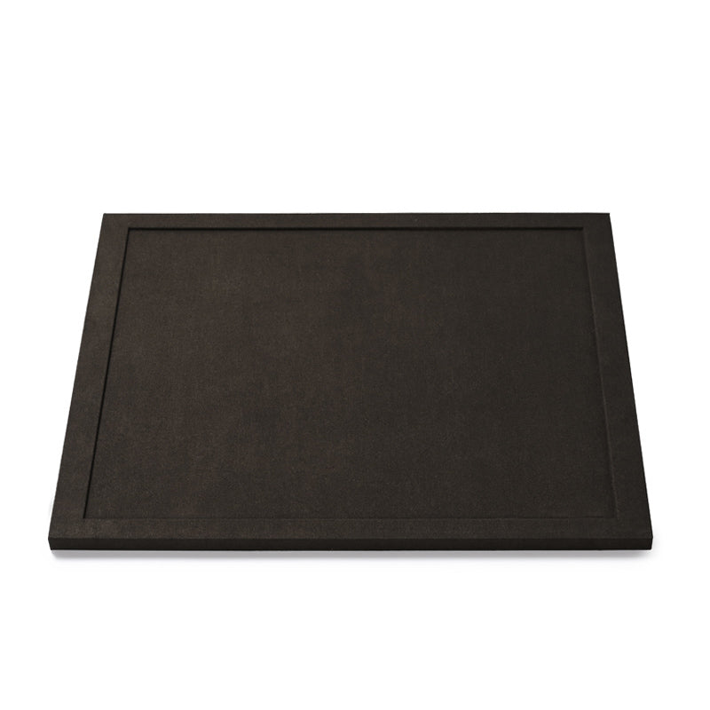 Brown Microfiber Wooden Jewelry Display Set