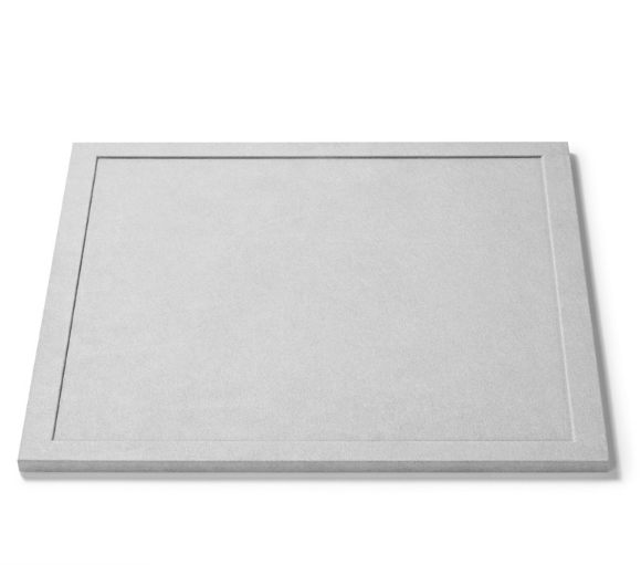 Gray Microfiber Wooden Jewelry Display Set