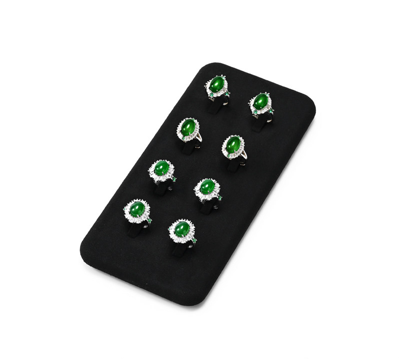 Black Microfiber Jewelry Display Set
